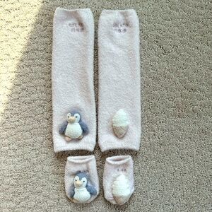 Gelato Pique Smooth Baby Penguin Leg Warmer & Socks